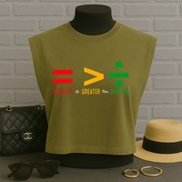 June 19th 1865 Equality Is Greater Than Division Garment-Dyed Women's Muscle Tee