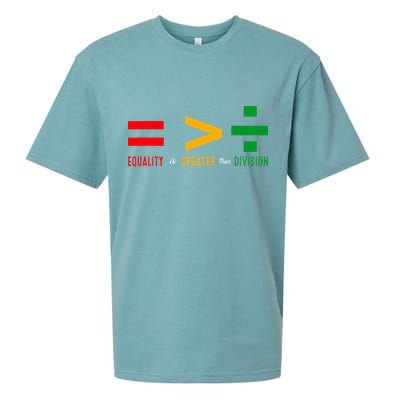 June 19th 1865 Equality Is Greater Than Division Sueded Cloud Jersey T-Shirt