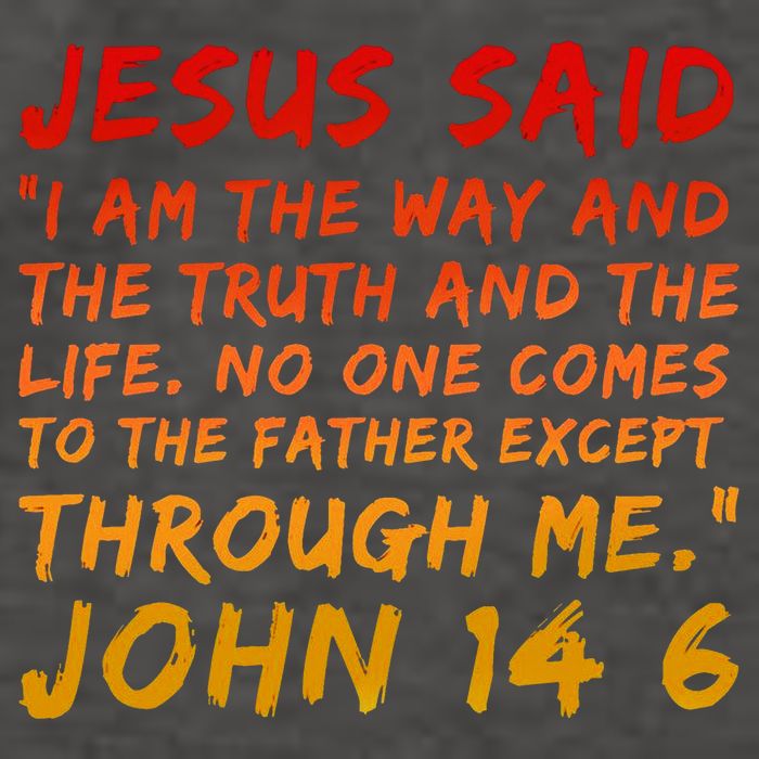 John 14 6 Jesus Said I Am The Way The Truth And The Life Cool Vector Backpack