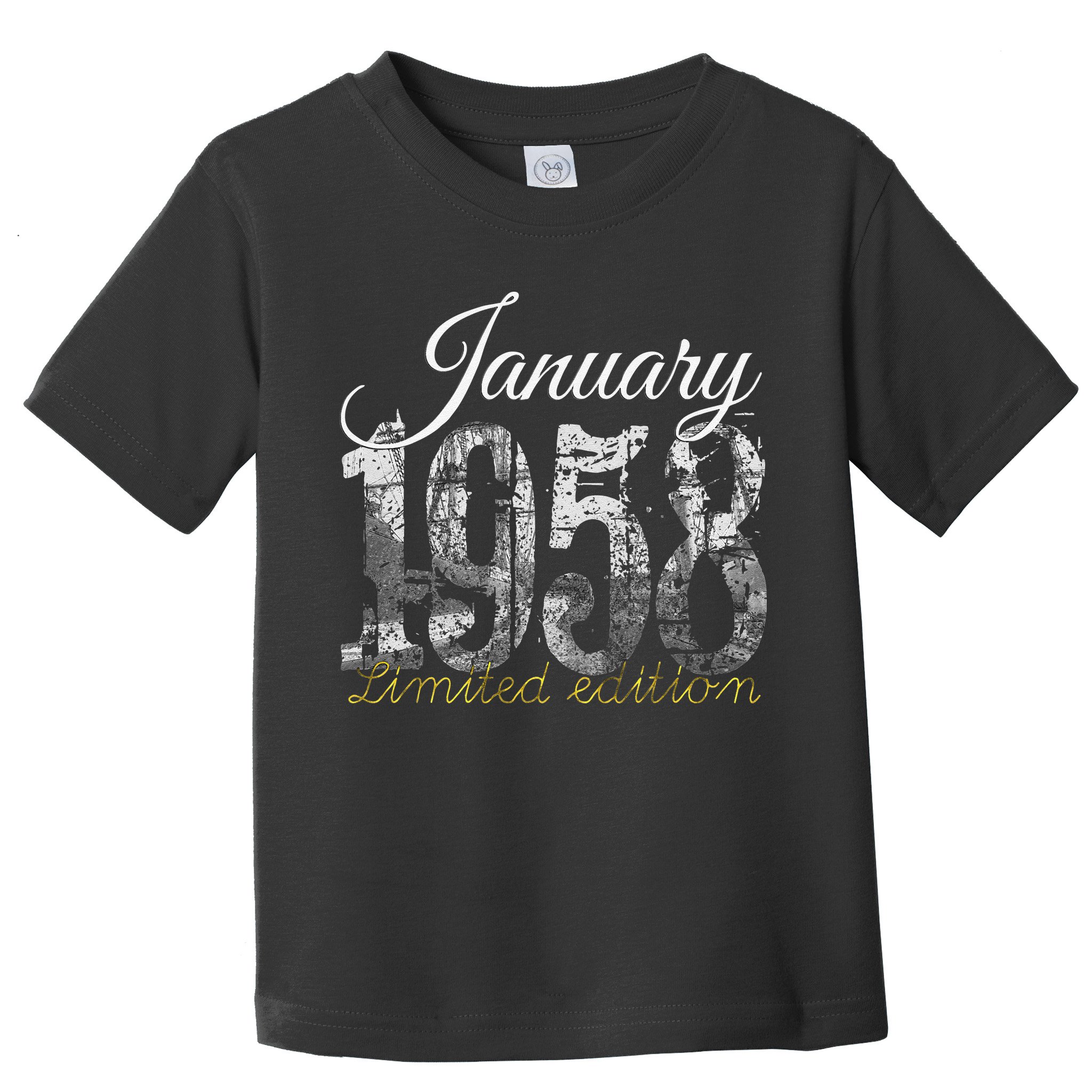 January 1958 65 Year Old 1958 65th Birthday Gift Toddler T-Shirt