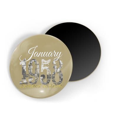January 1958 65 Year Old 1958 65th Birthday Gift Magnet