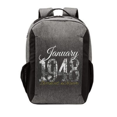 January 1948 75 Year Old 1948 75th Birthday Gift Vector Backpack