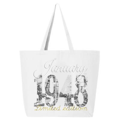 January 1948 75 Year Old 1948 75th Birthday Gift 25L Jumbo Tote