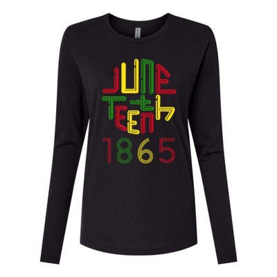 Juneteenth 1865 African American Celebrating Black Freedom Womens Cotton Relaxed Long Sleeve T-Shirt