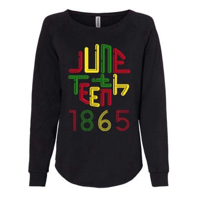 Juneteenth 1865 African American Celebrating Black Freedom Womens California Wash Sweatshirt