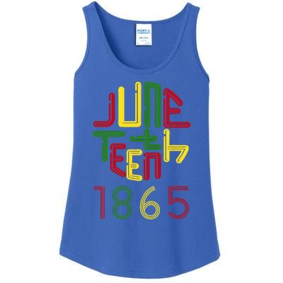 Juneteenth 1865 African American Celebrating Black Freedom Ladies Essential Tank