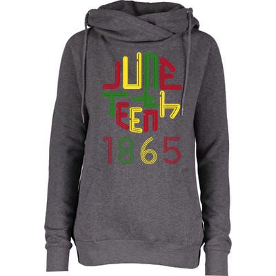 Juneteenth 1865 African American Celebrating Black Freedom Womens Funnel Neck Pullover Hood