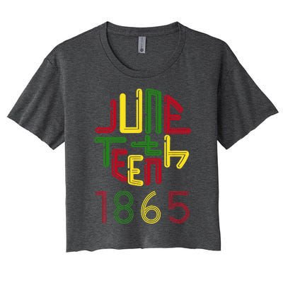 Juneteenth 1865 African American Celebrating Black Freedom Women's Crop Top Tee