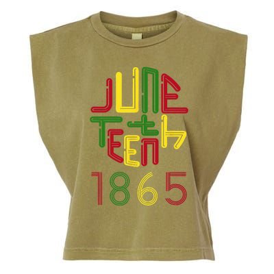 Juneteenth 1865 African American Celebrating Black Freedom Garment-Dyed Women's Muscle Tee