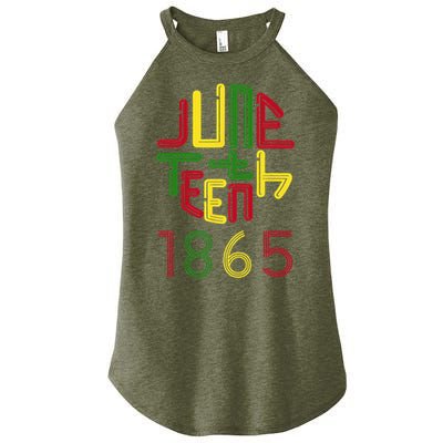 Juneteenth 1865 African American Celebrating Black Freedom Women's Perfect Tri Rocker Tank