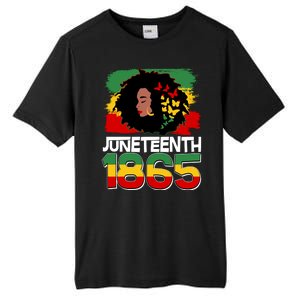 Juneteenth 1865 African American Black Woman Tall Fusion ChromaSoft Performance T-Shirt