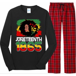 Juneteenth 1865 African American Black Woman Long Sleeve Pajama Set