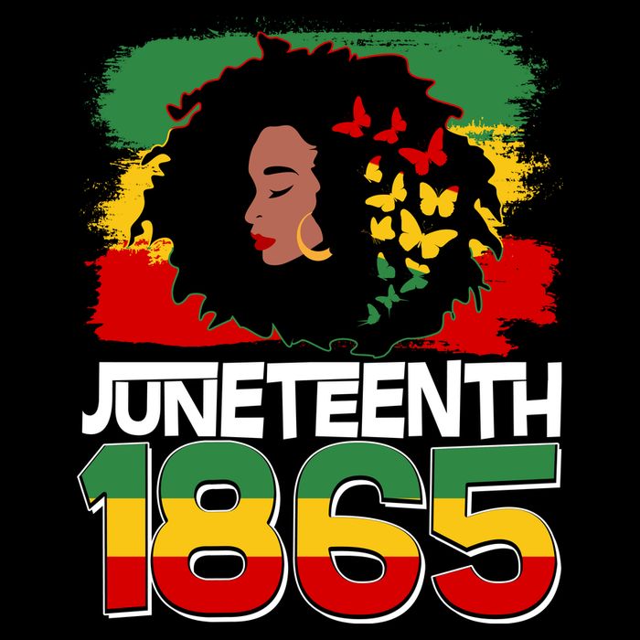 Juneteenth 1865 African American Black Woman Flatbill Hat
