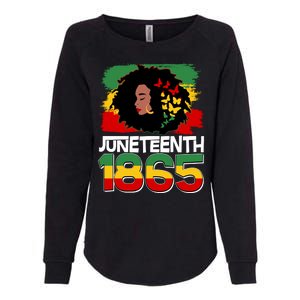 Juneteenth 1865 African American Black Woman Womens California Wash Sweatshirt