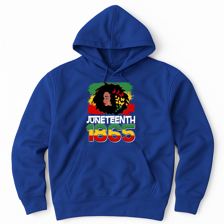 Juneteenth 1865 African American Black Woman Hoodie