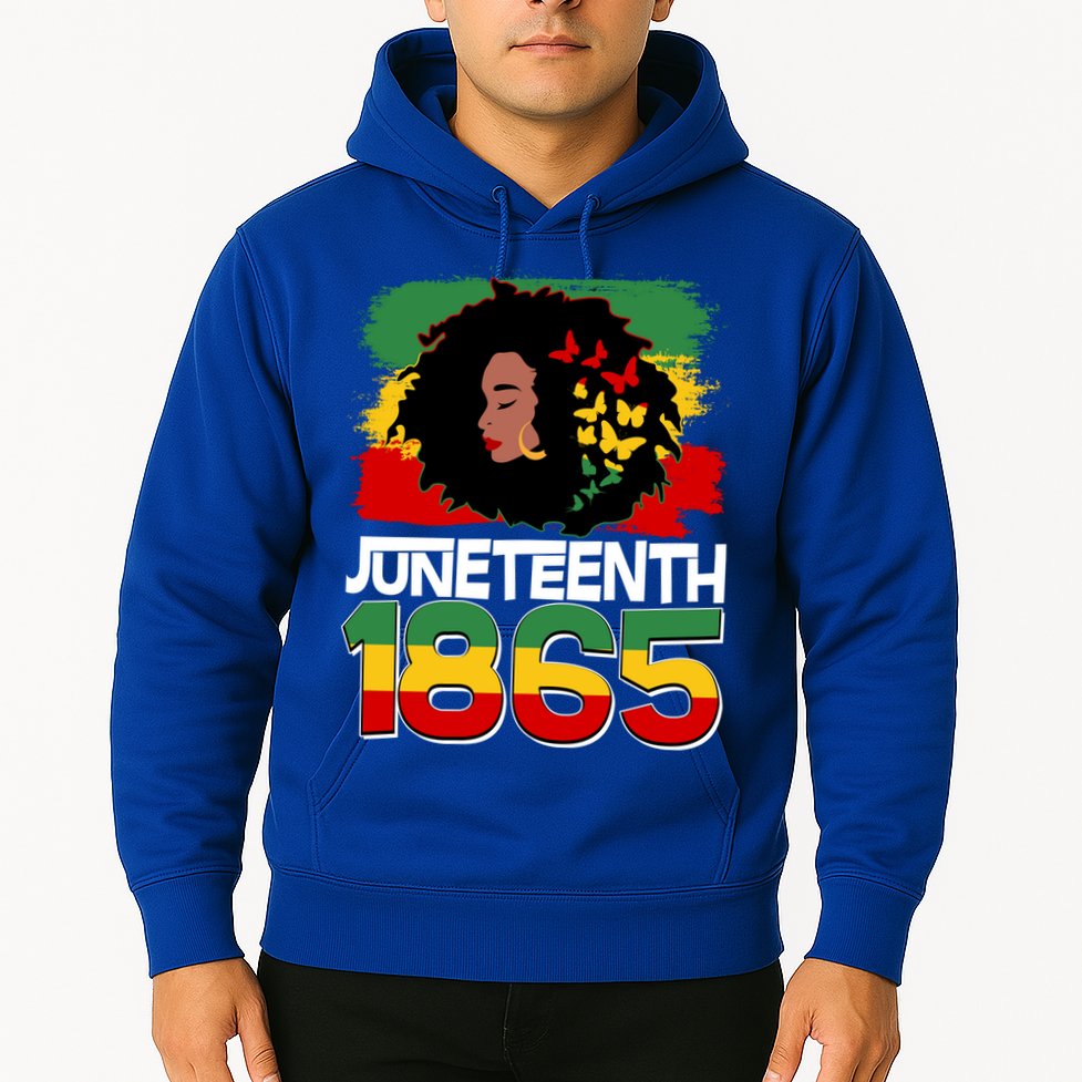 Juneteenth 1865 African American Black Woman Hoodie