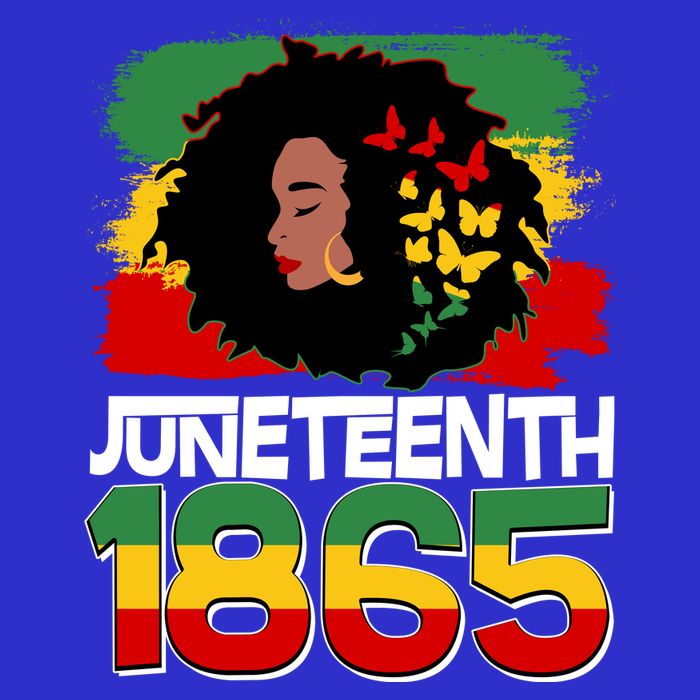 Juneteenth 1865 African American Black Woman Hoodie