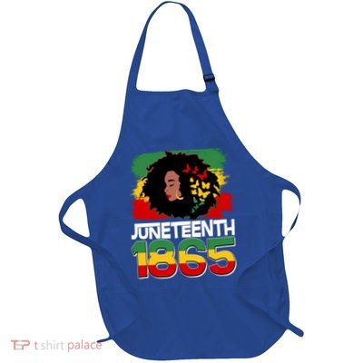 Juneteenth 1865 African American Black Woman Full-Length Apron With Pockets