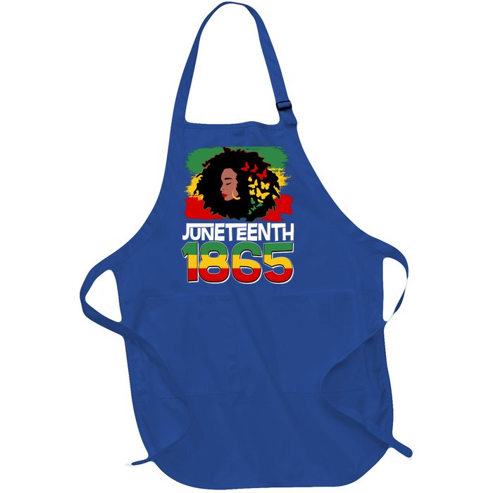 Juneteenth 1865 African American Black Woman Full-Length Apron With Pockets