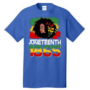 Juneteenth 1865 African American Black Woman Tall T-Shirt