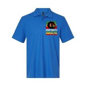 Juneteenth 1865 African American Black Woman Softstyle Adult Sport Polo