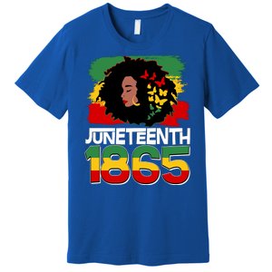 Juneteenth 1865 African American Black Woman Premium T-Shirt