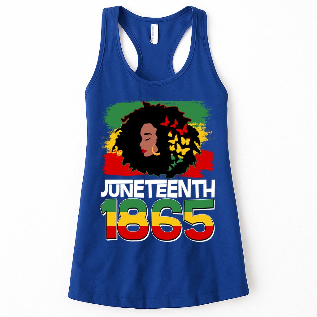 Juneteenth 1865 African American Black Woman Womens Tank Top