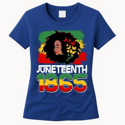 Juneteenth 1865 African American Black Woman Womens T-Shirt