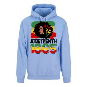 Juneteenth 1865 African American Black Woman Unisex Surf Hoodie