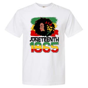 Juneteenth 1865 African American Black Woman Garment-Dyed Heavyweight T-Shirt