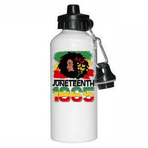 Juneteenth 1865 African American Black Woman Aluminum Water Bottle