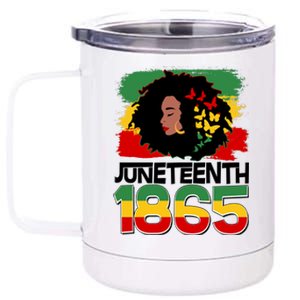 Juneteenth 1865 African American Black Woman 12 oz Stainless Steel Tumbler Cup