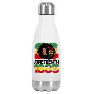 Juneteenth 1865 African American Black Woman Stainless Steel Insulated Water Bottle