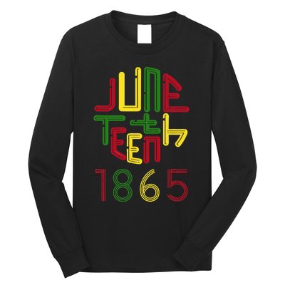 Juneteenth 1865 African American Celebrating Black Freedom Long Sleeve Shirt