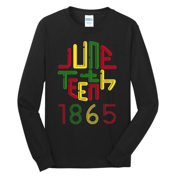 Juneteenth 1865 African American Celebrating Black Freedom Tall Long Sleeve T-Shirt