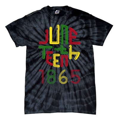 Juneteenth 1865 African American Celebrating Black Freedom Tie-Dye T-Shirt