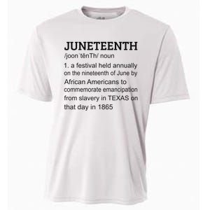 Juneteenth 1865 African American Black Definition Juneteenth Cooling Performance Crew T-Shirt