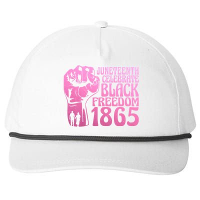 Juneteenth 1865 African American Pride Black Freedom Gift Snapback Five-Panel Rope Hat