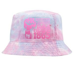 Juneteenth 1865 African American Pride Black Freedom Gift Tie-Dyed Bucket Hat