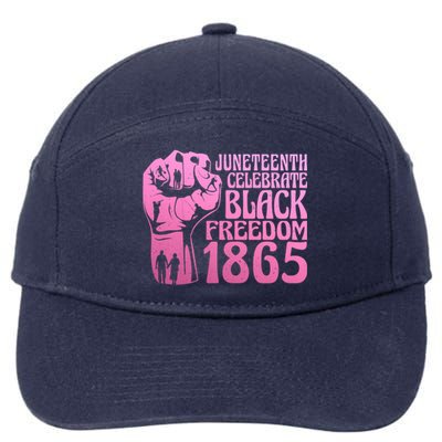 Juneteenth 1865 African American Pride Black Freedom Gift 7-Panel Snapback Hat