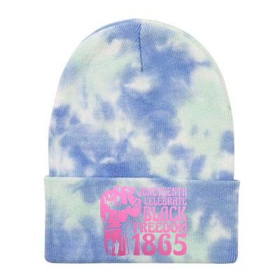 Juneteenth 1865 African American Pride Black Freedom Gift Tie Dye 12in Knit Beanie