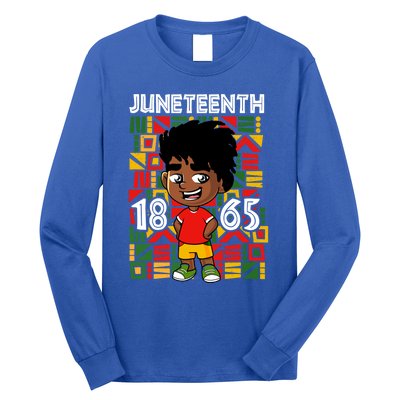 Juneteenth 1865 African Black King Melanin Proud Freedom Gift Long Sleeve Shirt