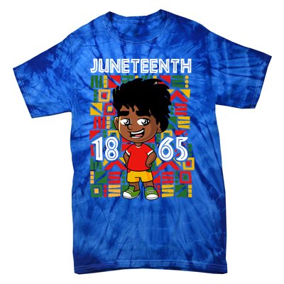 Juneteenth 1865 African Black King Melanin Proud Freedom Gift Tie-Dye T-Shirt