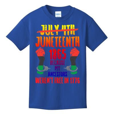 Juneteenth 1865 African Fist Black History Pride Blm Gift Kids T-Shirt