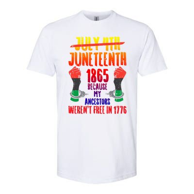 Juneteenth 1865 African Fist Black History Pride Blm Gift Softstyle® CVC T-Shirt