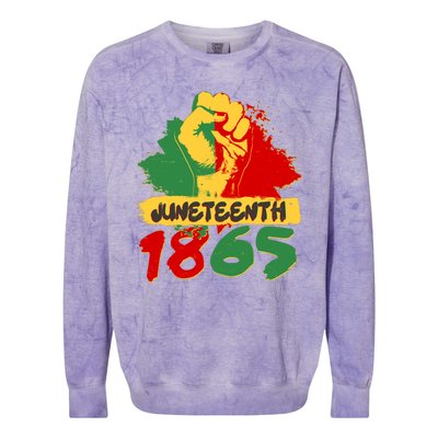 Juneteeth 1865 African Black American Holiday Colorblast Crewneck Sweatshirt