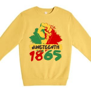 Juneteeth 1865 African Black American Holiday Premium Crewneck Sweatshirt