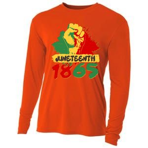 Juneteeth 1865 African Black American Holiday Cooling Performance Long Sleeve Crew