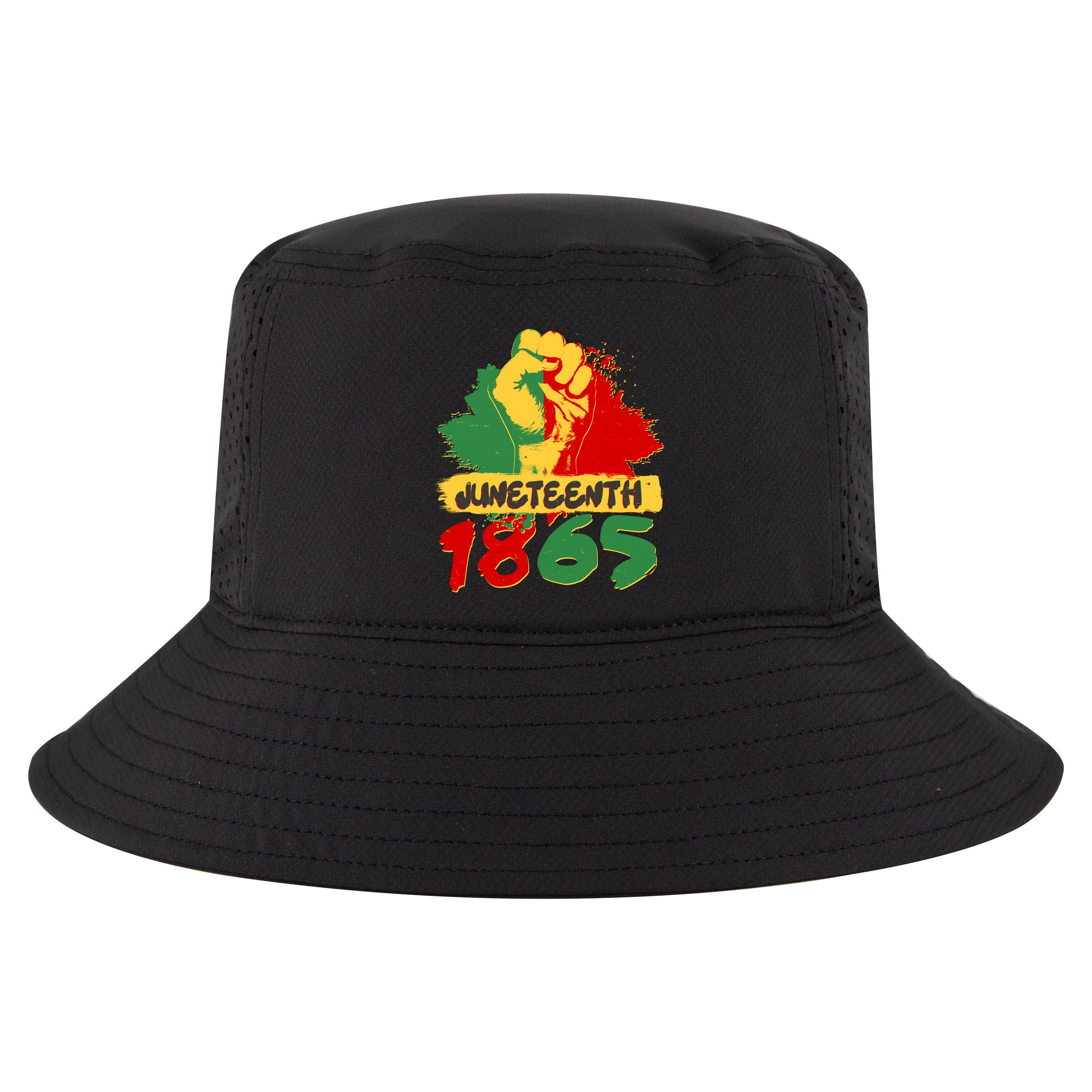 Juneteeth 1865 African Black American Holiday Cool Comfort Performance Bucket Hat