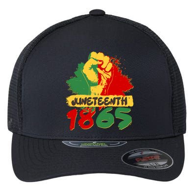 Juneteeth 1865 African Black American Holiday Flexfit Unipanel Trucker Cap